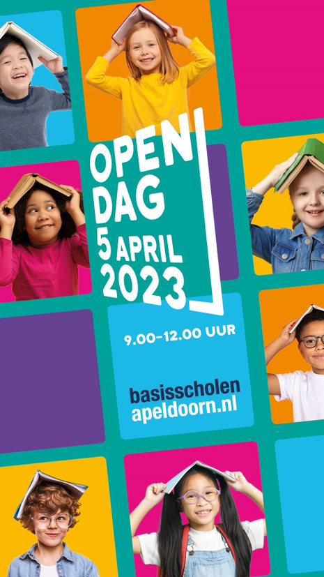 Open dag op basisscholen in Apeldoorn op 5 april